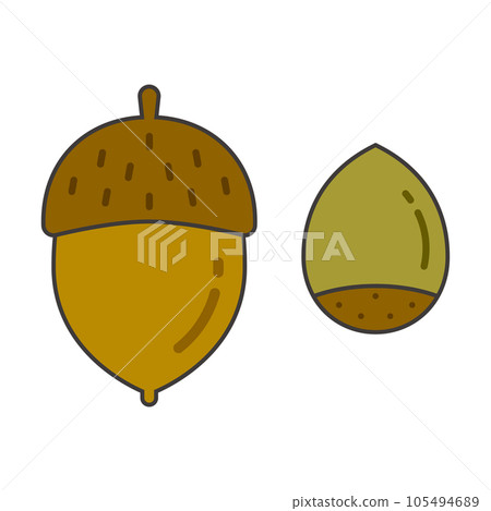 autumn simple acorn illustration autumn simple acorn illustration 105494689