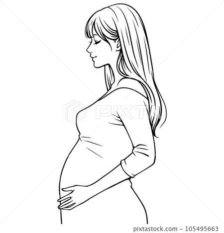Pregnant woman, maternity, pregnancy, childbirth, obstetrics and gynecology department, pregnancy, parenting, mom, mother, childcare, easy delivery, first birth, old childbirth, infertility, 105495663