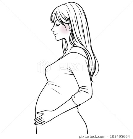 Pregnant woman, maternity, pregnancy, childbirth, obstetrics and gynecology department, pregnancy, parenting, mom, mother, childcare, easy delivery, first birth, old childbirth, infertility, 105495664