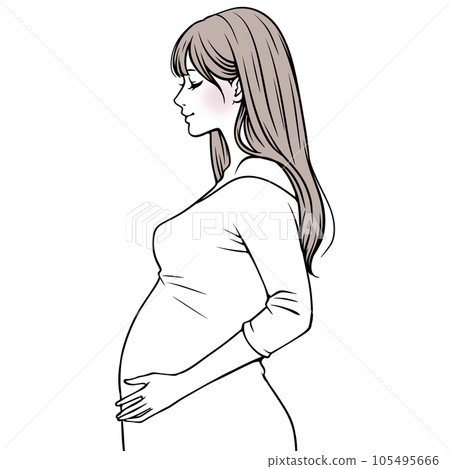 Pregnant woman, maternity, pregnancy, childbirth, obstetrics and gynecology department, pregnancy, parenting, mom, mother, childcare, easy delivery, first birth, old childbirth, infertility, 105495666
