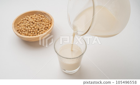 Soy milk and soy 105496558