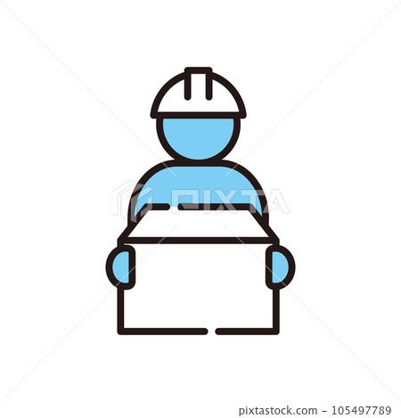 工人輕工作圖標 工人輕工作圖標 105497789