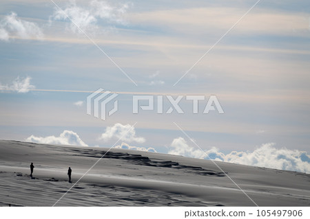 Beautiful dunes scenery of the Slowinski National Park by the Baltic Sea, Leba. Poland 105497906