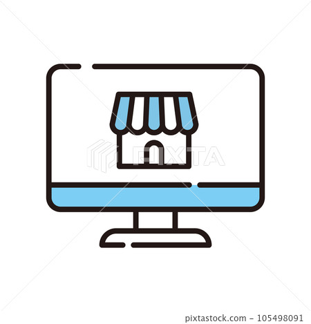 Store mail order retail wholesale icon 105498091