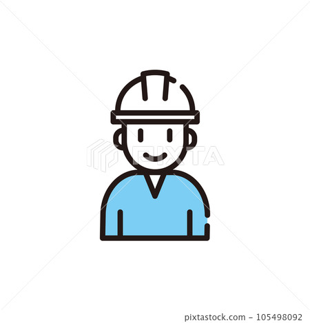 Work clothes helmet icon Work clothes helmet icon 105498092