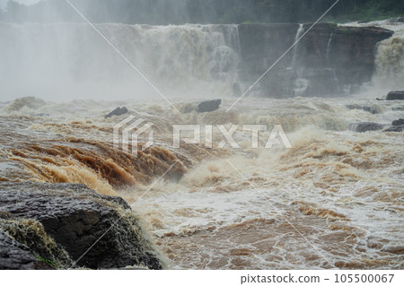 Waterfall in the forest in bolaven plateau Laos Waterfall in the forest in bolaven plateau Laos 105500067