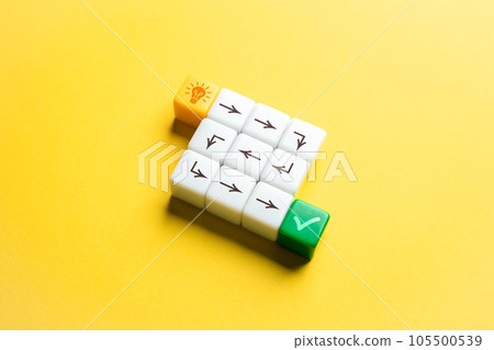 The path from idea to implementation. Ingenuity and creativity. Process of transforming that idea into reality. 105500539