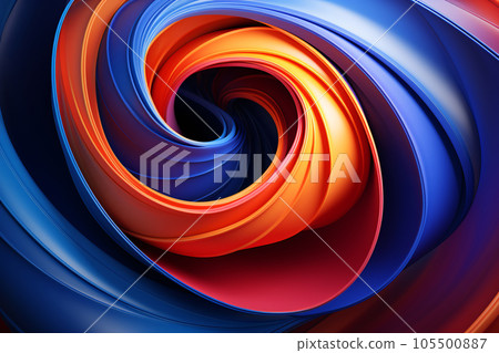 Abstract 3D Colorful Swirl Liquid Wave Background 105500887