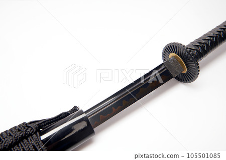 japan katana sword on white background. japan katana sword on white background. 105501085