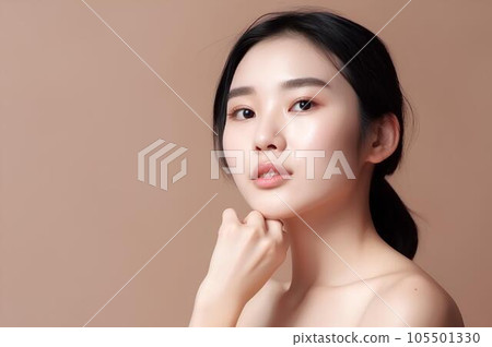AI-generated woman who obtained whitening at a beauty salon 105501330