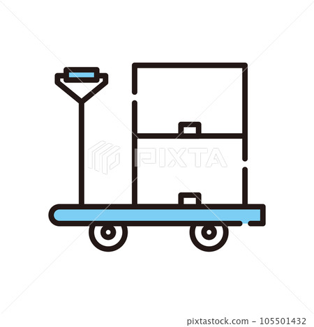 Dolly warehouse icon Dolly warehouse icon 105501432