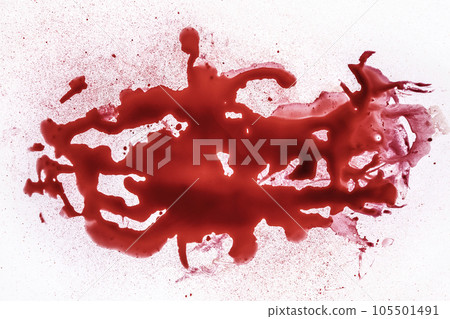 Red bloody marks on white background 105501491