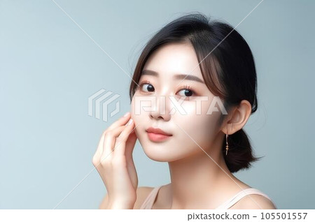 人工智能生成的在美容院美白的女人 人工智能生成的在美容院美白的女人 105501557