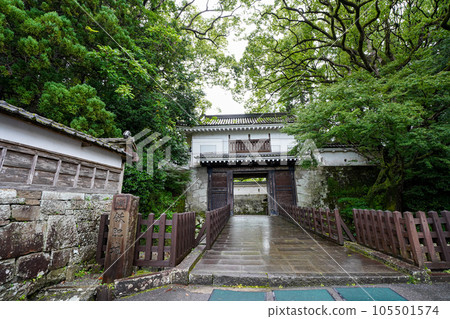 Obi Castle surrounded by fresh greenery 105501574
