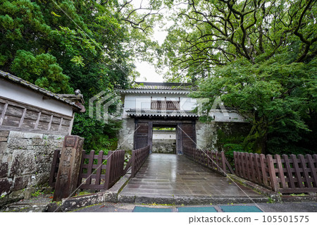 Obi Castle surrounded by fresh greenery 105501575