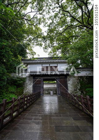 Obi Castle surrounded by fresh greenery 105501584