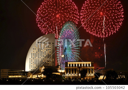 Yokohama Cityscape 2023 in Japan ・"Minato Mirai Smart Festival 2023" in front of Sakuragicho Station. a lot of people 105503042