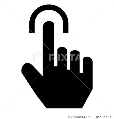 Filled style icons representing biometrics, hand, finger, vein and index finger Filled style icons representing biometrics, hand, finger, vein and index finger 105503323