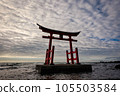 Torii covered with clouds 105503584
