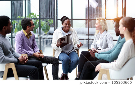 Executive Team Listening to Contrary Views from Colleague Executive Team Listening to Contrary Views from Colleague 105503660