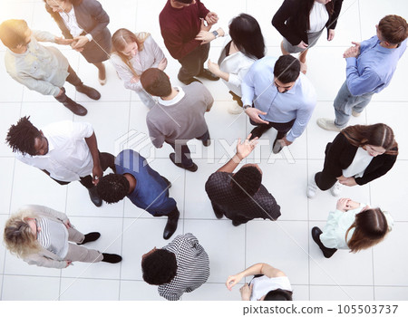 view from the top. successful business team 105503737