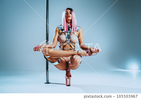 Woman poledancer 105503967