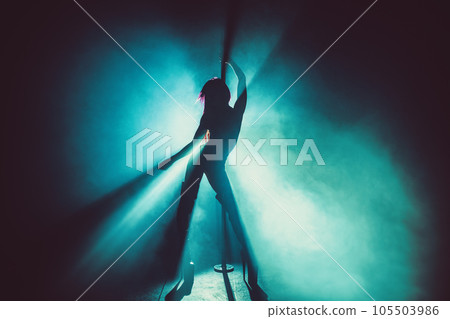 Pole dance woman Pole dance woman 105503986
