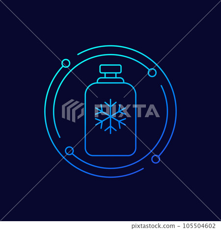 freon, refrigerant gas tank icon, linear design-插圖素材 [105504602] - PIXTA圖庫