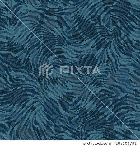 Camouflage pattern background. Classic clothing style masking camo repeat print 105504791