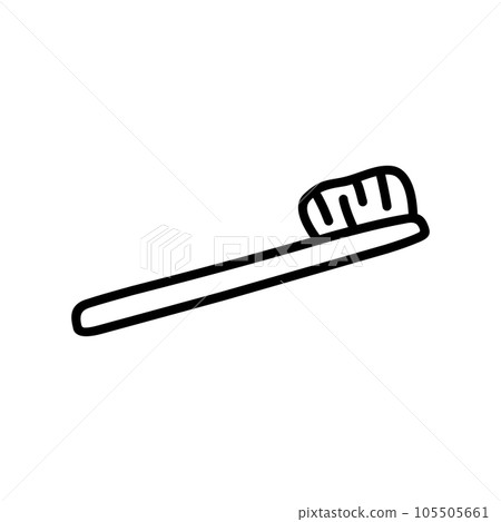 Cute toothbrush isolated on white background Cute toothbrush isolated on white background 105505661