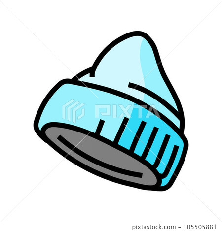winter hat cap color icon vector illustration winter hat cap color icon vector illustration 105505881