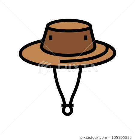 cricket hat cap color icon vector illustration cricket hat cap color icon vector illustration 105505883