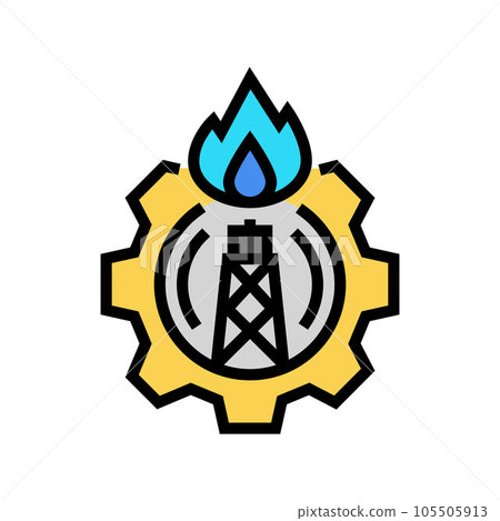 company gas service color icon vector illustration 105505913