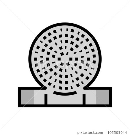 thimble ring embroidery hobby color icon vector illustration thimble ring embroidery hobby color icon vector illustration 105505944