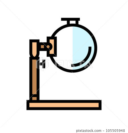 hoop stand embroidery hobby color icon vector illustration 105505948