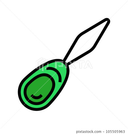 needle threader embroidery hobby color icon vector illustration 105505963