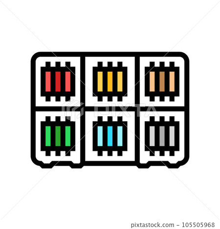 thread organizer embroidery hobby color icon vector illustration 105505968