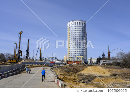 Construction of a new residential area of Nizhny Novgorod Construction of a new residential area of Nizhny Novgorod 105506055