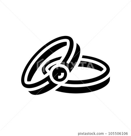 wedding rings love glyph icon vector illustration wedding rings love glyph icon vector illustration 105506106