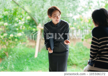 Restaurant female staff serving customers Restaurant female staff serving customers 105506172