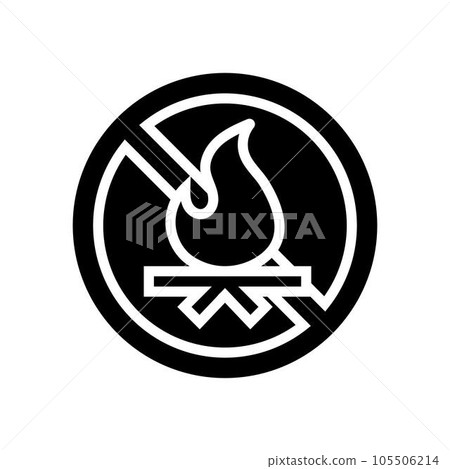 no cooking emergency glyph icon vector illustration no cooking emergency glyph icon vector illustration 105506214
