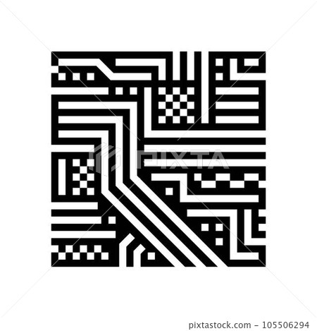 circuit board electrical engineer glyph icon vector illustration circuit board electrical engineer glyph icon vector illustration 105506294
