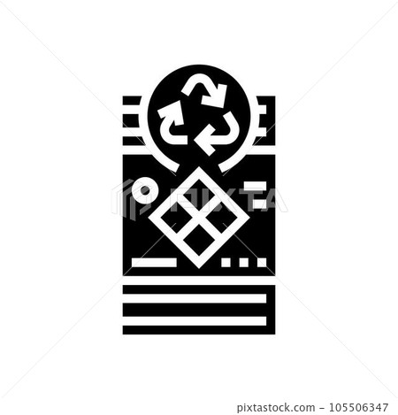 chemical waste management glyph icon vector illustration chemical waste management glyph icon vector illustration 105506347