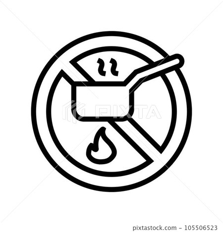 staircase down evacuation emergency line icon vector illustration 105506523