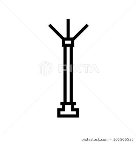 lightning rod electrical engineer line icon vector illustration lightning rod electrical engineer line icon vector illustration 105506555