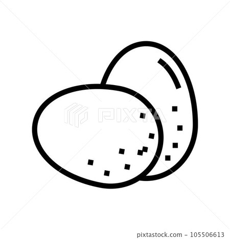 egg chicken hen line icon vector illustration egg chicken hen line icon vector illustration 105506613