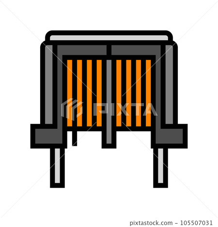 inductor electrical engineer color icon vector illustration inductor electrical engineer color icon vector illustration 105507031