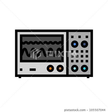 oscilloscope electrical engineer color icon vector illustration oscilloscope electrical engineer color icon vector illustration 105507044