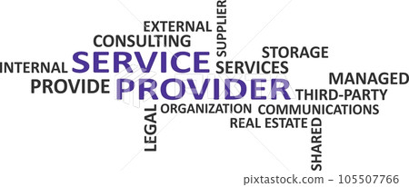 word cloud - service provider word cloud - service provider 105507766