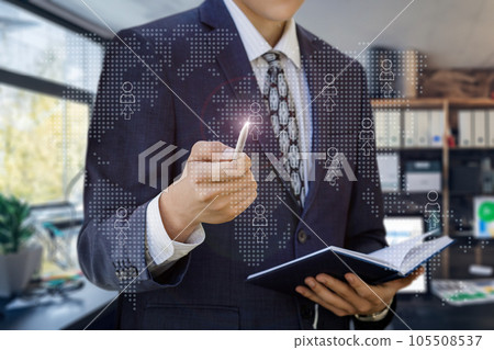 The manager works on a virtual screen with the workers location. 105508537